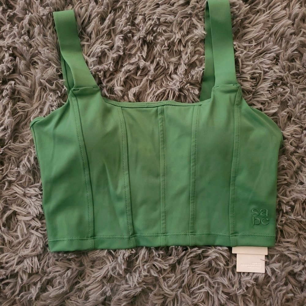 Sabē Green Crop Top